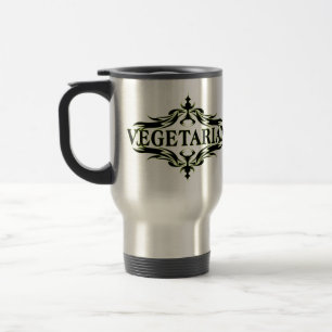 Fancy in Black - Vegetarian Travel Mug