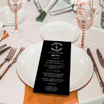 Fancy Initials EDITABLE COLOR Wedding Menu Card<br><div class="desc">Stylish menu card by © berryberrysweet . Printable digital files and matching items are available! Visit our website at berryberrysweet.com for stylish stationery designs and personalised gifts.</div>