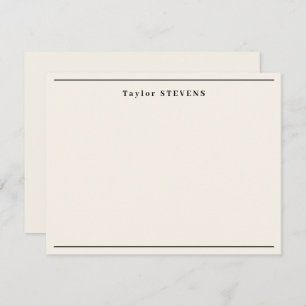 Fancy Ivory Border Card