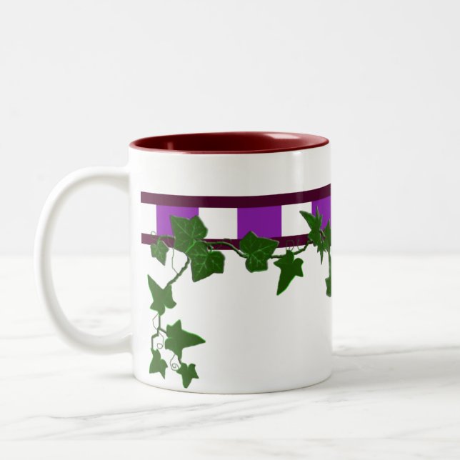 fancy ivy Two-Tone coffee mug (Left)