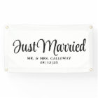 Fancy Just Married Car Banner