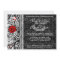 Fancy Lace Sugar Skull Day of the Dead Invite