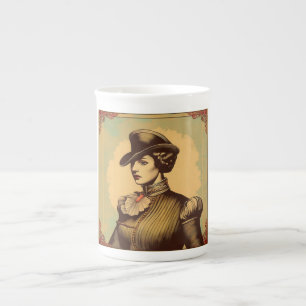 Fancy Lady In Period Costume Bone China Mug