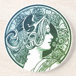 Fancy Lady Sandstone Drink Coaster