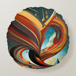 Fancy Latest Design Printed  Round Cushion