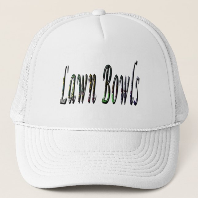 Fancy Lawn Bowls Logo, Trucker Hat (Front)