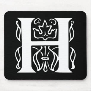 Fancy Letter H Mouse Mat