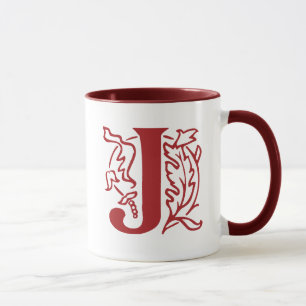 Fancy Letter J Mug