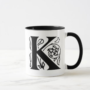 Fancy Letter K Mug