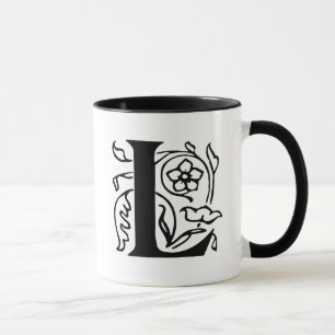 Fancy Letter L Mug