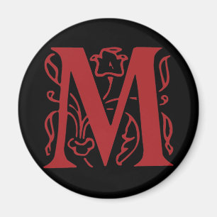 Fancy Letter M Magnet
