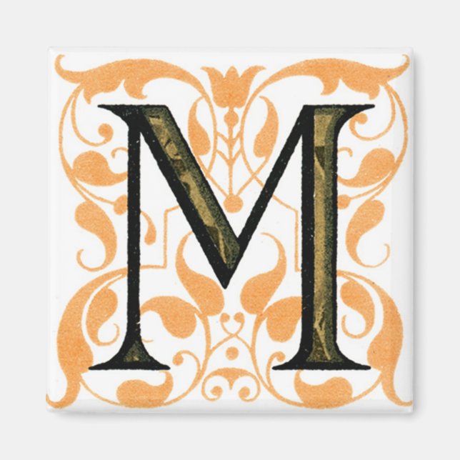 Fancy Letter M - Magnet (Front)