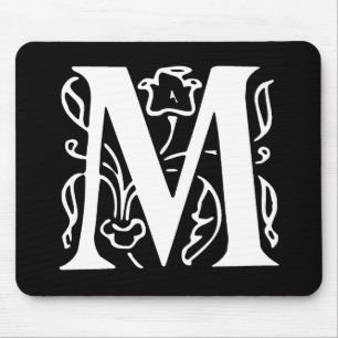 Fancy Letter M Mouse Mat