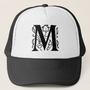 Fancy Letter M Trucker Hat