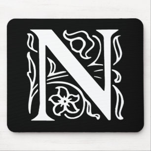 Fancy Letter N Mouse Mat