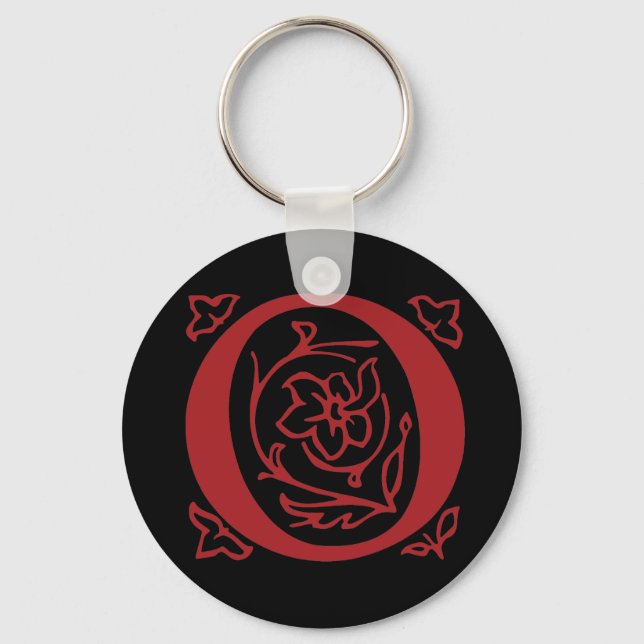 Fancy Letter O Key Ring (Front)
