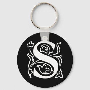 Fancy Letter S Key Ring