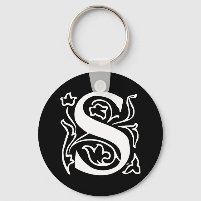 Fancy Letter S Key Ring (Front)