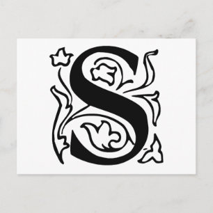 Fancy Letter S Postcard