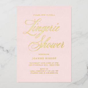 Fancy Lingerie Bridal Shower Blush & Gold