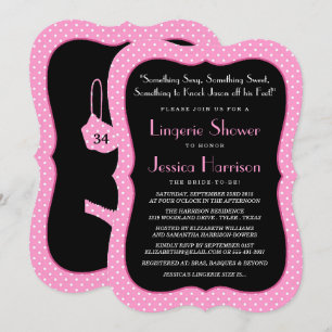 Fancy Lingerie Shower Invitations