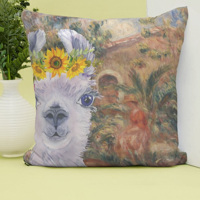 Fancy Llama and Renoir's Farmhouse  Cushion (Creator Uploaded)
