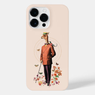 FANCY LLAMA ANIMAL IN FLOWERS AND BUTTERFLIES  iPhone 14 PRO MAX CASE