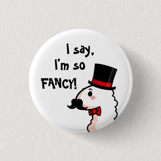 Image of Fancy Llama Button