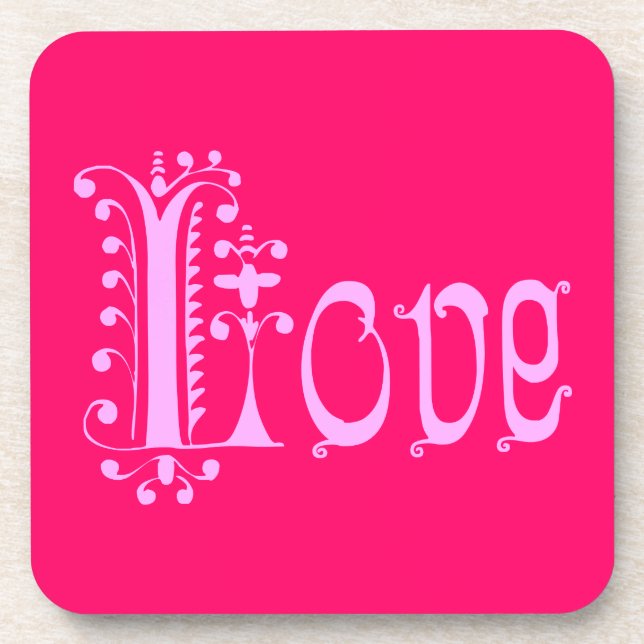 Fancy LOVE Coaster (Front)