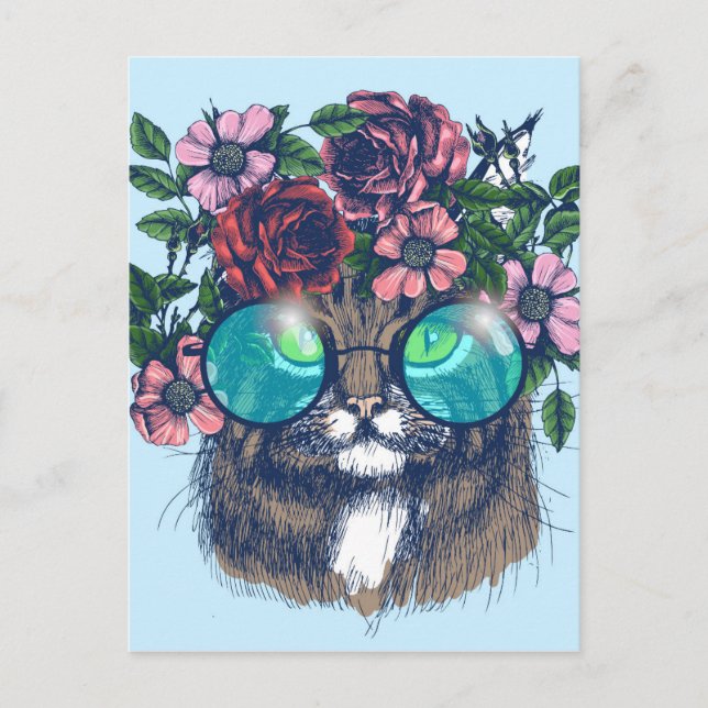 Fancy Maine Coon Postcard (Front)