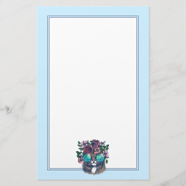 Fancy Maine Coon Stationery (Front)