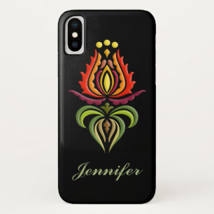 Fancy Mantle Embroidery - Hungarian Folk Art iPhone X Case