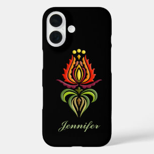 Fancy Mantle Embroidery - Hungarian Folk Art iPhone 16 Case