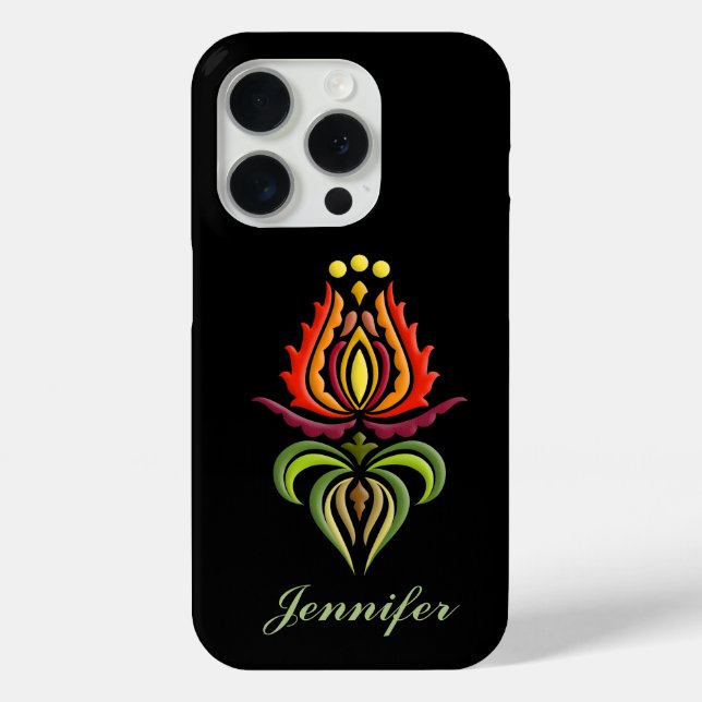 Fancy Mantle Embroidery - Hungarian Folk Art Case-Mate iPhone Case (Back)
