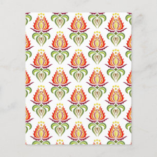 Fancy Mantle: Hungarian Folk Art scrapbook patten