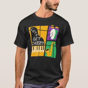 Fancy Mardi Gras Party Costume Let S Get Jazzy Car T-Shirt