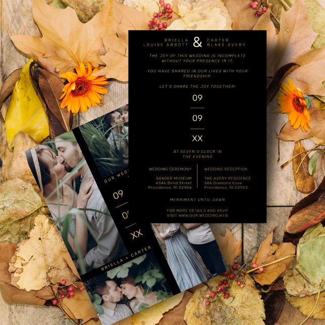 Fancy Minimal Modern 4 Photos Collage Wedding (Creator Uploaded)