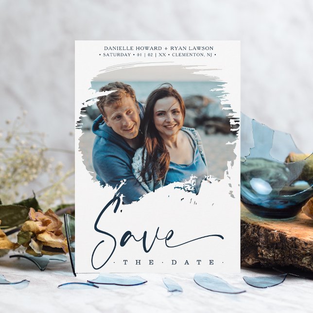 Fancy Modern Brushstroke Effect Photo Wedding (Creator Uploaded)