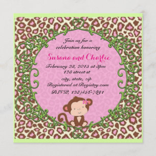 Fancy Monkey Invitation