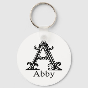 Fancy Monogram: Abby Key Ring