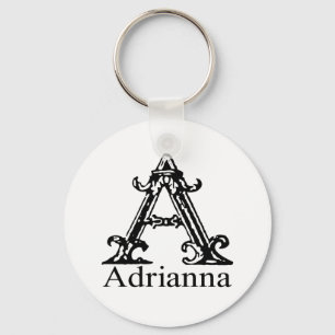 Fancy Monogram: Adrianna Key Ring