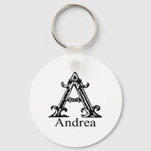 Fancy Monogram: Andrea Key Ring