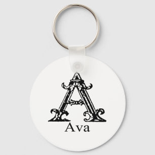 Fancy Monogram: Ava Key Ring