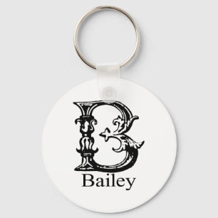 Fancy Monogram: Bailey Key Ring