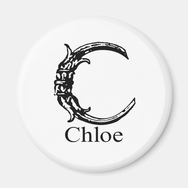 Fancy Monogram: Chloe Magnet (Front)