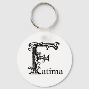 Fancy Monogram: Fatima Key Ring