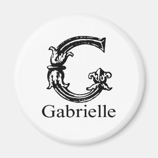 Fancy Monogram: Gabrielle Magnet