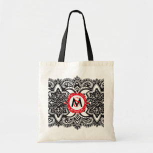 Fancy Monogram Grocery Tote, Customisable Tote Bag