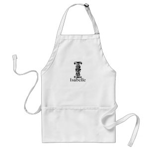 Fancy Monogram: Isabelle Standard Apron