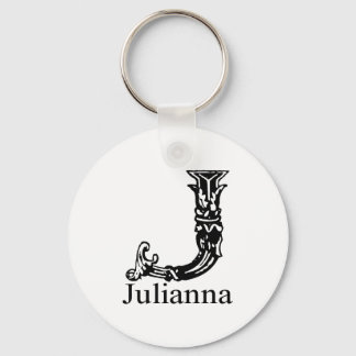 Fancy Monogram: Julianna Key Ring